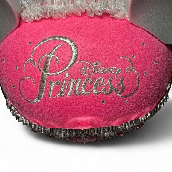 Disney Parks Princess Bridal Minnie Mouse Ears Hat with Veil – Pink Tiara Heart - Picture 7 of 7